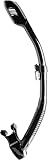 Cressi Dry Snorkel Black/Black - Unisex Premium Trockenschnorchel für Tauchen/Apnoe/Schnorcheln, Schwarz/Schwarz, Einheitsgröße