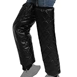 Bein-Ärmelbezüge – isolierte Knieschützer, elastische Sport-Beinwärmer, atmungsaktives Kompressionsgewebe, winddichtes Material mit sicherer Passform | Leggings für den Winter, Radfahren, Skifahren un