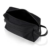 WLLHYF Reise-Kulturbeutel für Damen und Herren, wasserabweisend, Reise-Make-up-Tasche, tragbarer Organizer zum Aufhängen, Kosmetiktasche für Shampoo, Conditioner, Pinsel, Werkzeug-Set, Schwarz