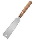 Japanese Pull Saw Double-sided Fine Teeth Wood Saw, 6 Inch Hand Saw, Flush Cut Saw for Hardwood & Softwood Woodworking Trim(15/17TPI)