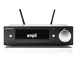 Nubert nuConnect ampX | digitaler Vollverstärker | Wireless Connector für nuPro X | Stereoverstärker mit 2 x 130 W | Phonoverstärker MM/MC mit Bluetooth aptX HD | Verstärker mit USB DAC | Schwarz