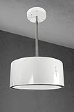 Inselhaube Gurari GCH I 237, Umluft Inselhaube, Insel Dunstabzugshaube 50cm, Deckenhaube, 860m³/h, Weiß, 3 Stufen, LED Beleuchtung,Timer,Inkl.Umluftset