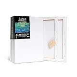 Elan Keilrahmen Leinwand 20x30, 6-PACK 100% Baumwolle Leinwände zum Malen, Keilrahmen Set, Bilderrahmen zum Bemalen, Leinwand mit Rahmen, Keilrahmen Klein, Leinwand zum Bemalen Klein, Leinwand Acryl