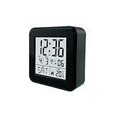 jomparis Digitaler Funk Wecker Uhr mit Nachtlicht-Wecker mit Temperaturanzeige Datum Snooze für Wohnzimmer,Büro,Schlafzimmer,Kinderzimmer