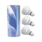 Feder-Badmintonbälle - Modell Birdminton Birdiess High Speed | White Fast Feather Shuttlecocks Tänze | Weißer Shuttlecocks Shuttlecocks | Weißer Shuttle Hohe Stabilität Professionell Für