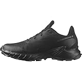 Salomon Alphacross 5 Gore-Tex Damen Wasserdichte Trailrunningschuhe, Starker Grip, Wasser- und Wetterschutz, Anhaltender Komfort, Black, 39 1/3