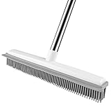 Luazvilkpsar Gummibesen, Besen Gummiborsten, 2 in 1Bodenabzieher, Schrubber mit Wasserabziehkante, Bodenbürste, Haushaltsbesen, Wunderbesen, Teppichbesen, für Parkett, Steinböden Sowie Teppich