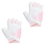 FRCOLOR 1 Paar Halbfingerhandschuhe für Herren Damen Atmungsaktive Fahrradhandschuhe für Outdoor Aktivitäten Fitness Yoga rutschfeste Grip Funktion Leicht