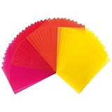 Ideen mit Herz Transparentpapiere, 10cm x 15cm, 40 Stück, 130g/m², Gelb-/Rottöne