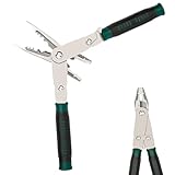 Dewireaey Flachnasenzange - Kneifzange Zum Greifen Biegen Und Schneiden,Multifunktionaler Schneider und Robustes Werkzeug - für Außenbereich, Industrie, Werkstatt, Bau, Reparatur, Elektro, Garage,