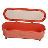 Warmhm Kasten Besteck Aufbewahrungsbox Verschluss verstellbarer Hut Korb küche aufbewahrungsbox aufbewahrungsboxen für die küche Utensilienhalter für Arbeitsplatten Hausbedarf pp Orange