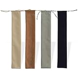 DOKRIN Koffer & Hüllen für Holzblasinstrumente 4-teiliges Flötenetui-Set, passend für Altblockflöte, Blockflöte, Flötentasche, Altblockflöte, Samtbeutel (schwarz, braun, weiß, grau)