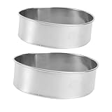 COLLBATH 2 Stück Edelstahl Mehlsieb Feinmaschiges Rundsieb Feinmaschiges Backsieb für Mehl Zucker Kakao Feines Sieb für Kuchen Brot Gebäck Kuchenbäcker Zuhause und Profi