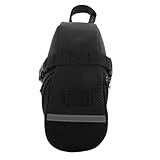Mikikit Fahrradsatteltasche Satteltasche Radfahren Motorrad -Satteltaschen Radsportzubehör Fahrradtasche unter dem Sitz Fahrrad Satteltasche Fahrradsitztasche Nylon Black