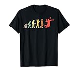 Retro Volleyball Evolution Geschenk für Volleyballspieler T-Shirt