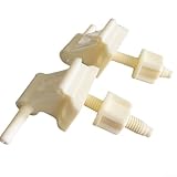 HavenDomicile 1 x WC-Sitz-Scharnier-Set, Breite 4 cm, für WC-Sitz, WC-Sitz-Scharnierzubehör, passend für die meisten Standard-Toilettensitze (beige)