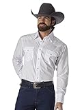 Wrangler Herren Sport Western Two Pocket Langarm Snap Shirt, Weiss/opulenter Garten, XL