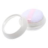 HONMEET Leere Kosmetikpuder dose Nachhaltiger Kunststoff Kompakter Make up Behälter mit Feinem Netzsieb und Weichem Schwamm Wiederverwendbar für Losen Puder und Körperpuder Tragbar für