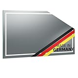 Spiegel ID Modena: LED Badspiegel mit Dachschräge 80x130cm (Breite x Höhe) - nach Wunsch anpassen - Made in Germany - Beleuchtung: rundherum - Lichtfarbe: warm- und kaltweiß (separat schalten)