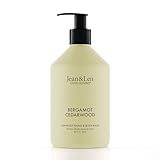 Jean & Len Heavenly Hand- & Body Balm Bergamot & Cedarwood, für ein duftendes Pflegeerlebnis, mit Bio-Arganöl und Sheabutter, Hochwertige Flasche, ohne Parabene & Silikone, 500 ml