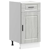 HEFZGDB Küchenunterschrank Porto Grau Sonoma Holzwerkstoff Barschrank Küchenunterschrank Buffetschrank Vitrinenschrank für Badezimmer Wohnbereich Speisesaal Küche