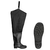 Artmas Seestiefel Watstiefel Anglerstiefel Hüftstiefel Fischerstiefel (WOD2) (43 EU)