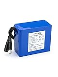 NASTIMA DC12V Wiederaufladbarer 5200mAh Lithium-Ionen-Akku für drahtlose Kameras, Camcorder, MP3-Player, Elektronische Orgel
