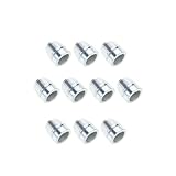 VIVIWI 10 Stück runde Griffkeile Stahl Hammergriff Spaltkeile Set für Klauenhammer Stahl Zimmerei Wartung