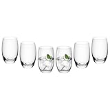 Gerlach 1760 Gläser Set 6 Teilig 450 ml Trinkgläser Wassergläser Spülmaschinenfest Glas Universalgläser Saftgläser Transparent Flo