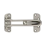 ABUS Sperrbügel SPN110-21W - Sicherheitsriegel für Haustüren und Wohnungstüren - Anwesenheitsschutz verhindert Aufstoßen der Tür - nickel matt