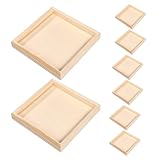 WESIEVYA Sortiertablett für 3D Puzzle Holztablett Quadratisch 12X12 Zoll mit Stabiler Konstruktion zur Puzzle Organisation im Wohnzimmer und Büro