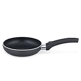 GSW Snackpfanne Cnuspa, Kleine Pfanne Induktion, Bratpfanne für Spiegelei & Pancakes, Aluminium mit VITAFLON® CLASSIC Beschichtung, Antihaft Pfanne 16 cm, Schwarz