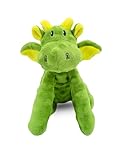 Generisch Hundespielzeug Drache – Weiches Plüsch Kauspielzeug mit Quietscher & Knister, Robust & Langlebig, Interaktiv für Kleine, Mittlere & Große Hunde