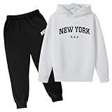 Mode Trainingsanzug für Mädchen - Hoodie Mit Hosen Sets Kleinkinder Weiche Babyset Sporthose Activewear Freizeit Bequem Kleidungsset Luftig Süße Und Süße Heimkleidung Perfekt Für Kinder/Baby