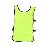 Kisangel 6stücke Pack Fluoreszierende Grüne Fußball Trainingsweste Junge Mädchen Atmungsaktive Scrimmage Weste Pinnies Für Sportkleidung