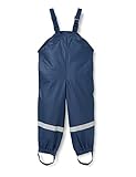 Playshoes Matschhose Regenlatzhose Ungefüttert Unisex Kinder Wind- und wasserdichte Regenhose Regenbekleidung, marine, 140