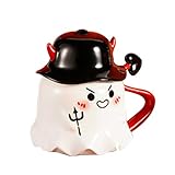 Halloween-Tassen – niedliche Halloween-Kaffeetassen aus Keramik, Dekoration für Familienbüros, Jungen, Schule, Freunde, Mädchen, Herbst, Damen, Zuhause, Teenager, Männer