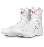 Lonsdale Unisex Heskin Boxschuhe, White/Red, 43 EU
