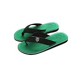 Slippers Sommer Trendy Fashion Flip-Flops Herren Flip-Flops Strandschuhe Outdoor Flip-Flops Home Slippers Indoor (Color : Groen, Size : 44)