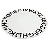 TOYANDONA Runder Kinderzimmer Teppich mit ABC Alphabet Rutschfester Sitz Spielteppich aus Pflegeleichtem Material Fußdruckentlastung und Vielseitige Dekoration für Jungen und Mädchen