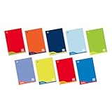Blasetti - 6 Maxi-Heft DIDATTICI One Color. Papier 100g, 72 Seiten + Vorsatzblatt, Jolly Page, ideal für Dysgraphie, gemischte Farben - Linien (0C)
