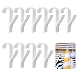 10 PCS Haken für Handtuchheizkörper, Stark Heizkörperhaken Weiß, Ideal für Badezimmer, Küche und Garten, Platzsparende Handtuchhalter für alle Standard-Heizkörper