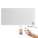 Arebos Infrarotheizung mit WIFI & Thermostat | 700 W | Wandheizung | Timer | Carbon Crystal | inkl. Montagematerial
