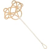 ifundom Langer Griff Teppichklopfer aus Geflochtenem Rattan Effektives Staubentfernungswerkzeug für Teppiche Bettdecken und Kissen Langlebig Handlich Geeignet für Enge Stellen und