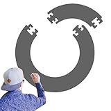 EVDZNA Dart Catchring Surround, Surround Auffangring Dart Backboard, 5 Teiliger Dartscheiben Einfassung, Dartscheibe Umrandung, Abnehmbarer Schutzring für Dartboard, Einfach EIN zu Packen(Grau)