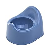 Rotho Babydesign Bella Bambina Kindertopf - Töpfchen für Kinder in Blau mit integriertem Toilettensitz - Robust und komfortabel für die Kindertoilette