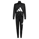 adidas Unisex Kinder ESSENTIALS BIG LOGO CLIMACOOL TRACKSUIT, black/white, 9-10 Years