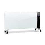 Klarstein Lindholm Konvektionsheizgerät, Heizung, LED-Display, Touch-Panel, Fernbedienung, Timer, 2 Heizstufen: 1000 oder 2000 W, Thermostat 16-40 °C, Kindersicherung, Überhitzungsschutz, weiß