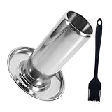 FONDOTIN 1 Set Gegrillter Hähnchenteller Poster Krähe Babywiege Hantelständer Eule Makramee Set Langhantel Schmückpinsel Silikonpinsel Kochpinsel Soßenpinsel Edelstahl Silber