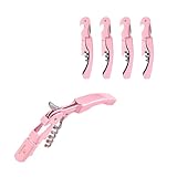 10 Stück Kellnermesser Rosa，3-in-1 Flaschenöffner,Upgraded Heavy Duty Edelstahl Korkenzieher Wein,Weinöffner für Sommeliers Kellner und Barkeeper